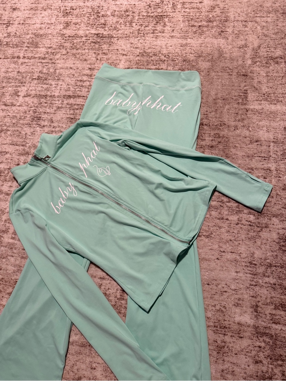 Baby Phat Mint Green Track Jacket & Pants Set